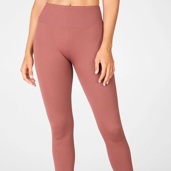 Fabletics High Waisted Seamless Lace Up Leggings - Picture 2 of 14